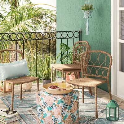 4pc Britanna Wicker Rattan Outdoor Patio Dining Chairs Arm Chairs Brown - Opalhouse™ 4pc Britanna Wicker Rattan Outdoor Patio Dining Chairs Arm Chairs Brown - Opalhouse™ -Opalhouse Designed With Jungalow GUEST 18dd57db 5cce 4a71 951d fc2f6fb6b427