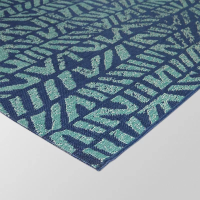 5'x7' Wild Stripe Outdoor Rug Blue - Opalhouse™ 5'x7' Wild Stripe Outdoor Rug Blue - Opalhouse™ -Opalhouse Designed With Jungalow GUEST 1c46c462 e2ff 4f22 9160 935d6c84f378