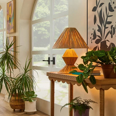 Faux Raffia Table Lamp Brown (Includes LED Light Bulb) - Opalhouse™ designed with Jungalow™ Faux Raffia Table Lamp Brown (Includes LED Light Bulb) - Opalhouse™ Designed With Jungalow™ -Opalhouse Designed With Jungalow GUEST 1d941111 d27a 410e 8fcf a997535d576d