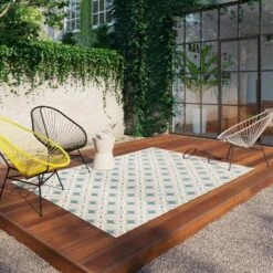 5' X 7' Quatrefoil Outdoor Rug Aqua - Opalhouse™ -Opalhouse Designed With Jungalow GUEST 1fa6f091 beb1 4fd7 b842 dadda40efd4a