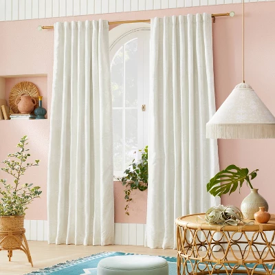 1pc Blackout Palm Frond Chenille Jacquard Window Curtain Panel - Opalhouse™ designed with Jungalow™ 1pc Blackout Palm Frond Chenille Jacquard Window Curtain Panel - Opalhouse™ Designed With Jungalow™ -Opalhouse Designed With Jungalow GUEST 3a076dd8 e03c 4eff 9655 f6d3179af820
