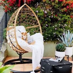 Britanna Patio Hanging Egg Chair - Natural - Opalhouse™ 4 Britanna Patio Hanging Egg Chair - Natural - Opalhouse™ -Opalhouse Designed With Jungalow GUEST 4b072736 06c1 4fa1 8662 422f2020ef23