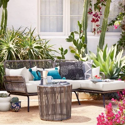 Latigo Patio Sectional Gray/Brown/Linen - Opalhouse™ Latigo Patio Sectional Gray/Brown/Linen - Opalhouse™ -Opalhouse Designed With Jungalow GUEST 58c62a04 f1e9 49d0 af85 6fa1cf870e49