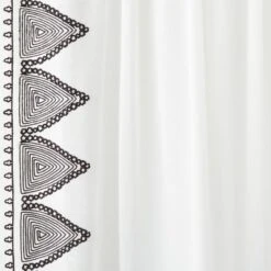 1pc Light Filtering Diamond Border Window Curtain Panel White - Opalhouse™ Designed With Jungalow™ -Opalhouse Designed With Jungalow GUEST 6a1227ec a22c 4a58 b5cd ea3e9bda3f45