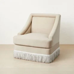 Alberhill Velvet Accent Chair With Fringe - Opalhouse™ Designed With Jungalow™ -Opalhouse Designed With Jungalow GUEST 6a2c8665 b5eb 4e71 9163 3f7b29c4d6c7