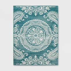 Vintage Medallion Outdoor Rug Turquoise - Opalhouse™ -Opalhouse Designed With Jungalow GUEST 6c0eb72d 44c2 4f9e 87fc 5063aebde8d8