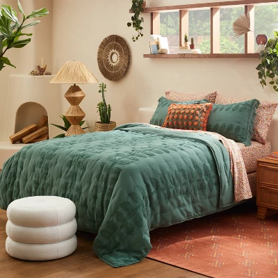 Vintage Chenille Sunset & Vine Quilt Sham Light Teal - Opalhouse™ designed with Jungalow™ Vintage Chenille Sunset & Vine Quilt Sham Light Teal - Opalhouse™ Designed With Jungalow™ -Opalhouse Designed With Jungalow GUEST 711e8f8f f88a 400c b271 a44bd4e4578e
