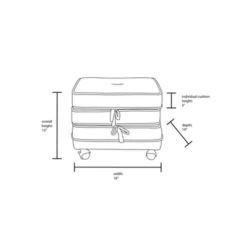 Marin Stackable Pouf With Casters - Opalhouse™ Designed With Jungalow™ -Opalhouse Designed With Jungalow GUEST 7b9ecb5e 9626 4b0f abc1 fd2c0a06f868