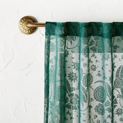 36"-66" Medallion Snap Grip French Curtain Rod Brass - Opalhouse™ designed with Jungalow™ 36"-66" Medallion Snap Grip French Curtain Rod Brass - Opalhouse™ Designed With Jungalow™ -Opalhouse Designed With Jungalow GUEST 87d1fd25 149c 4ac9 ba4a b0daa5af47d6