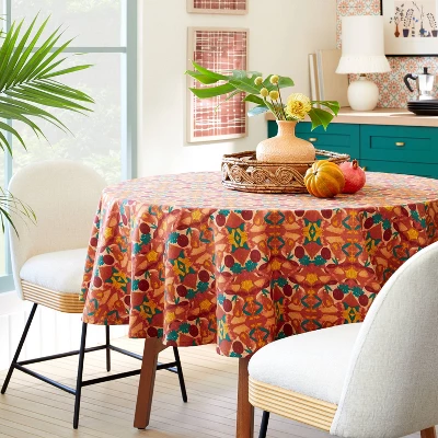 70" Cotton Calling In The Abundance Round Tablecloth with Tassels - Opalhouse™ designed with Jungalow™ 70" Cotton Calling In The Abundance Round Tablecloth With Tassels - Opalhouse™ Designed With Jungalow™ -Opalhouse Designed With Jungalow GUEST 8f2ca633 6abf 41e0 bc9a f8d11471c037