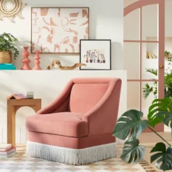 Front Page 39 30" X 24" Painted Look Pattern Framed Canvas - Opalhouseâ„¢ Designed With Jungalowâ„¢