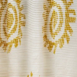 1pc 50"x84" Light Filtering Jacquard Curtain Panel Gold - Opalhouse™ Designed With Jungalow™ -Opalhouse Designed With Jungalow GUEST 914fca59 4940 4a38 977a d369d522b944