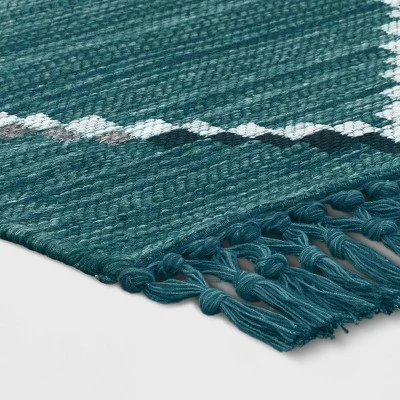 5' x 7' Soft Moroccan Tapestry with Double Knot Fringe Woven Outdoor Rug Teal - Opalhouse™ 5' X 7' Soft Moroccan Tapestry With Double Knot Fringe Woven Outdoor Rug Teal - Opalhouse™ -Opalhouse Designed With Jungalow GUEST 997dcd8d cab4 4f9a ac65 0ee138b4016b
