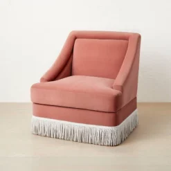 Alberhill Velvet Accent Chair With Fringe - Opalhouse™ Designed With Jungalow™ -Opalhouse Designed With Jungalow GUEST a709b307 4458 4ecc 9b30 83a9319c5ed7