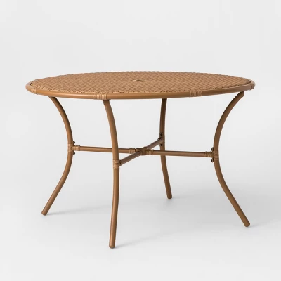 Britanna 4 Person Round Patio Dining Table Brown - Opalhouse™ Britanna 4 Person Round Patio Dining Table Brown - Opalhouse™ -Opalhouse Designed With Jungalow GUEST aec904da fbbb 4980 a023 b36d1617d0c2