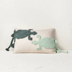 Two Lizard Punch Needle Lumbar Throw Pillow - Opalhouse™ Designed With Jungalow™ -Opalhouse Designed With Jungalow GUEST b928f6a8 8ca3 4efd 8799 466299a95a4e