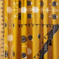 2pk Light Filtering Doorway Embroidery Window Curtain Panels Gold - Opalhouse™ Designed With Jungalow™ -Opalhouse Designed With Jungalow GUEST b974e2ad 1d91 4b57 9717 c8ae19cff47e
