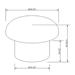 Maddalena Mushroom Stool - Opalhouse™ Designed With Jungalow™ -Opalhouse Designed With Jungalow GUEST c2878331 038a 4ac5 ad14 266eb978ce44