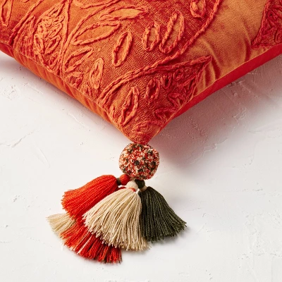 14"x20" Oblong Embroidered Leaf Pattern Accent Pillow Rust - Opalhouse™ designed with Jungalow™ 14"x20" Oblong Embroidered Leaf Pattern Accent Pillow Rust - Opalhouse™ Designed With Jungalow™ -Opalhouse Designed With Jungalow GUEST d63fc097 241b 42e6 a759 c0f0cd01ee03