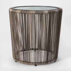 Latigo 3pc Rattan Patio Chat Set, Outdoor Furniture Set - Gray/Brown - Opalhouse™ -Opalhouse Designed With Jungalow GUEST d8cebc9c de65 46b7 835c a1ae4a0dd376