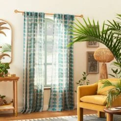Flower Faux Wood Curtain Rod Natural Wood - Opalhouseâ„¢ Designed With Jungalowâ„¢