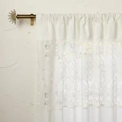 1pc Sheer Banded Geo Macrame Window Curtain Panel White - Opalhouse™ Designed With Jungalow™ 3 1pc Sheer Banded Geo Macrame Window Curtain Panel White - Opalhouse™ Designed With Jungalow™ -Opalhouse Designed With Jungalow GUEST e45ca8b5 c8fb 4bcd 9418 e1344d66992c