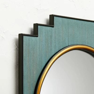 24" x 30" Wood and Brass Wall Mirror Blue - Opalhouse™ designed with Jungalow™ 24" X 30" Wood And Brass Wall Mirror Blue - Opalhouse™ Designed With Jungalow™ -Opalhouse Designed With Jungalow GUEST f407ccfd fdd0 4cb1 93d2 7fd5b5de6ac7