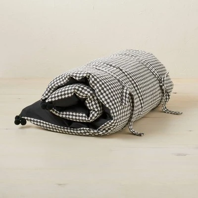 Woven Textured Lounge Pillow Dark Gray/Off-White - Opalhouse™ designed with Jungalow™ Woven Textured Lounge Pillow Dark Gray/Off-White - Opalhouse™ Designed With Jungalow™ -Opalhouse Designed With Jungalow GUEST f4bac32e 8f85 4c24 9a63 9fff4fed25c2