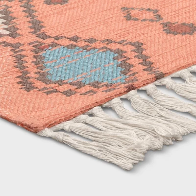 7'x10' Bright Moroccan Rectangular Tapestry Woven Outdoor Area Rug Coral Orange - Opalhouse™ 7'x10' Bright Moroccan Rectangular Tapestry Woven Outdoor Area Rug Coral Orange - Opalhouse™ -Opalhouse Designed With Jungalow GUEST fa4833ef 484f 459e ae79 c62bd06a35dd 1