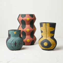 Medium Geo Pattern Vase Yellow - Opalhouse™ Designed With Jungalow™ -Opalhouse Designed With Jungalow GUEST ffdfb76e 4af7 4a2f bf54 eb82c22ddd07 1